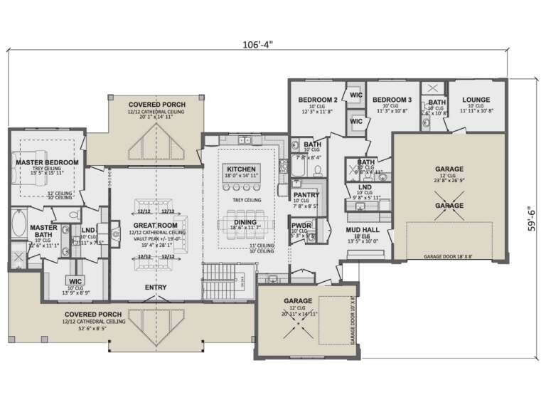 House Plan House Plan #35646 Drawing 1