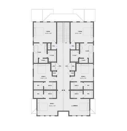 Second Floor for House Plan #9185-00042