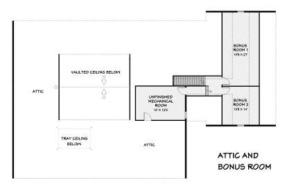Bonus Room for House Plan #3125-00037