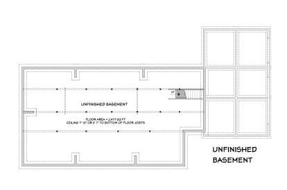 Basement for House Plan #3125-00037