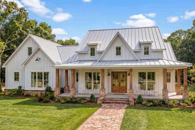 House Plan House Plan #35659 Angled Front Elevation