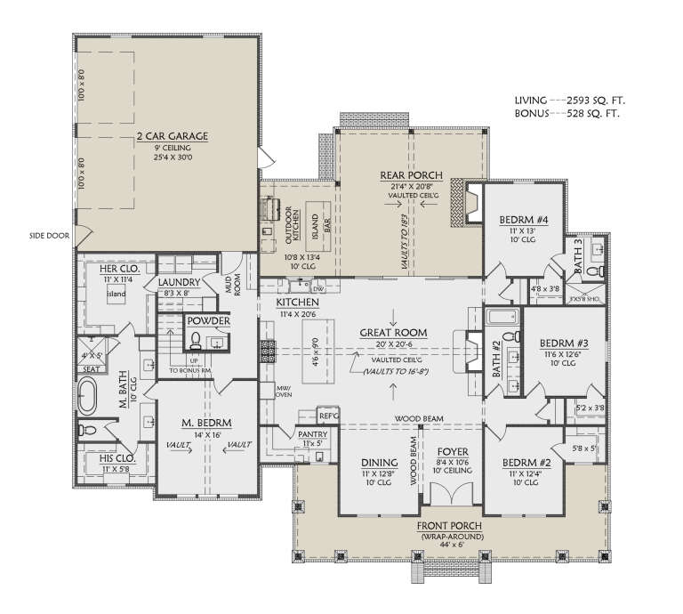 House Plan House Plan #35659 Drawing 1