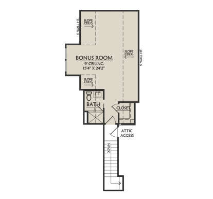 Bonus Room for House Plan #4534-00159