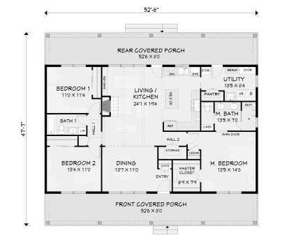 Main Floor  for House Plan #3125-00038