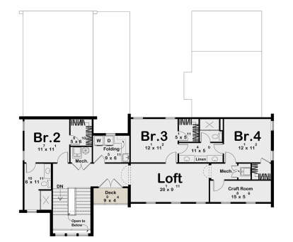 Second Floor for House Plan #963-01277