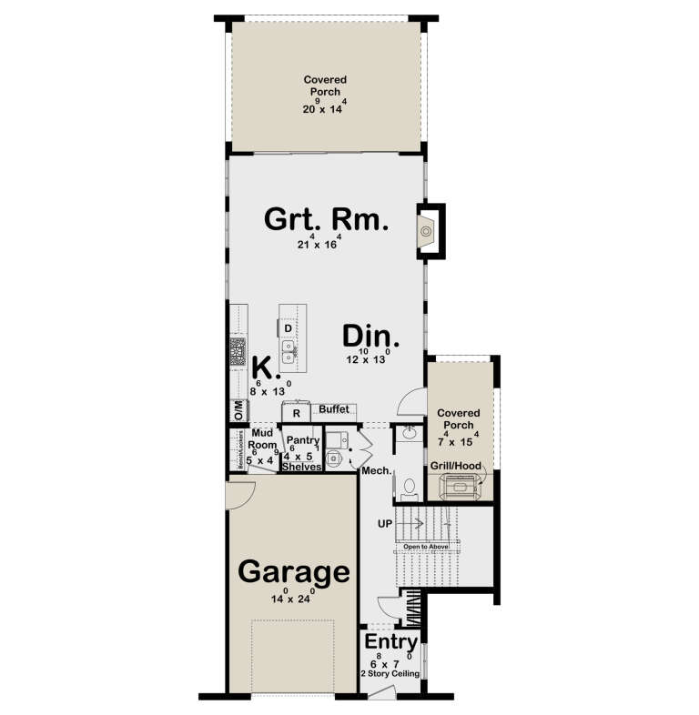 House Plan House Plan #35665 Drawing 1