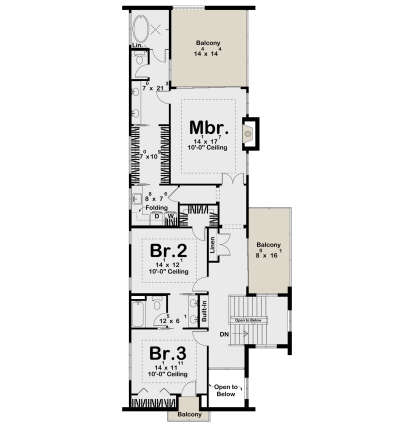 Second Floor for House Plan #963-01279