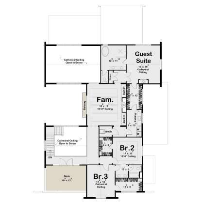 Second Floor for House Plan #963-01281