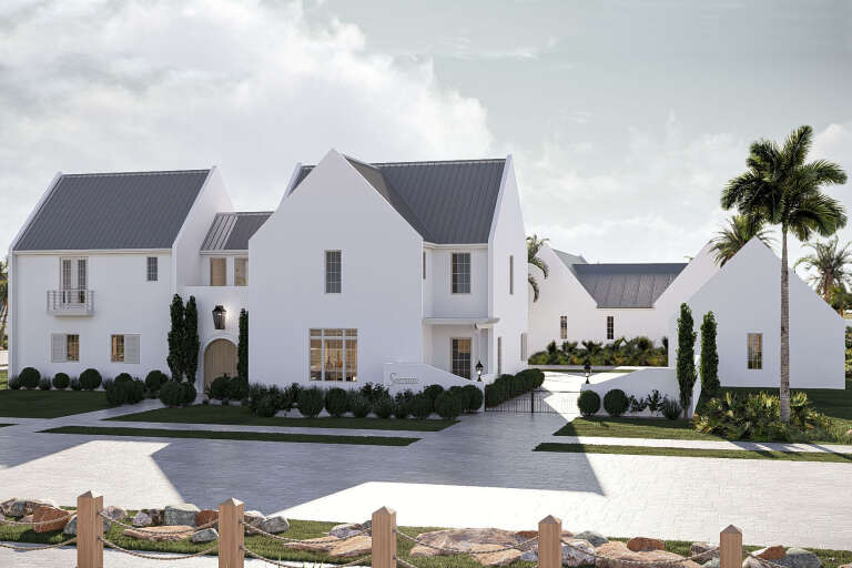House Plan House Plan #35668 Angled Front Elevation