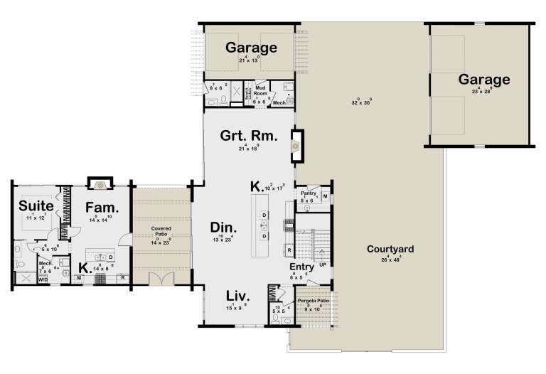 House Plan House Plan #35668 Drawing 1