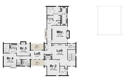 Second Floor for House Plan #963-01282