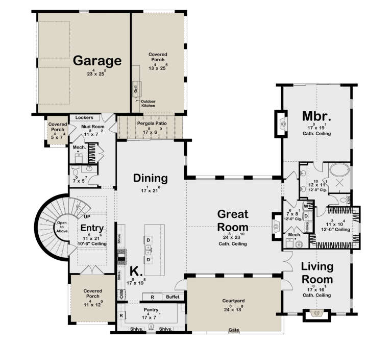 House Plan House Plan #35670 Drawing 1