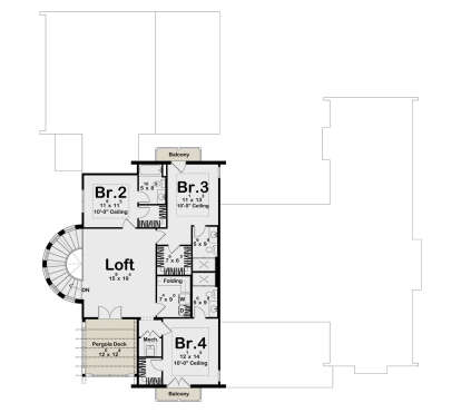 Second Floor for House Plan #963-01284