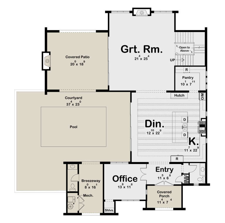 House Plan House Plan #35671 Drawing 1