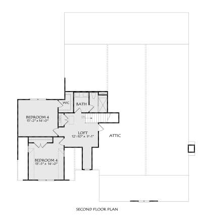 Second Floor for House Plan #196-00015
