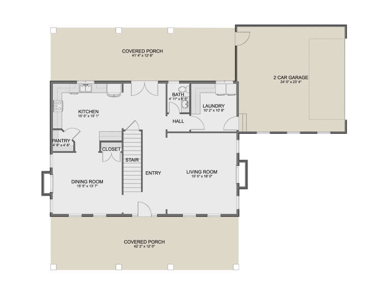 House Plan House Plan #35677 Drawing 1