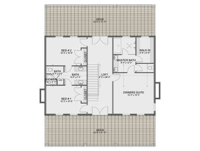 Second Floor for House Plan #2802-00550