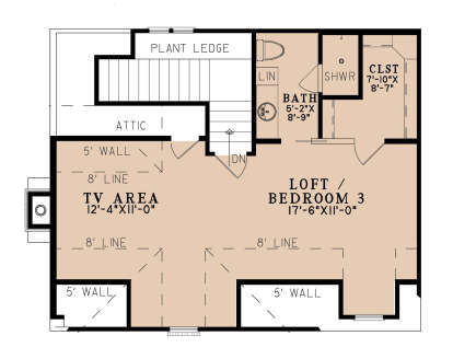 Second Floor for House Plan #8318-00482