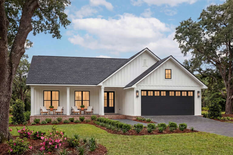 House Plan House Plan #35681 Angled Front Elevation