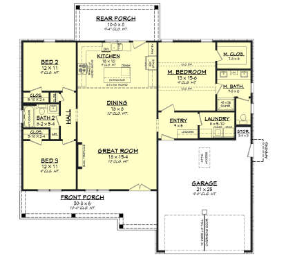 Main Floor  for House Plan #041-00435