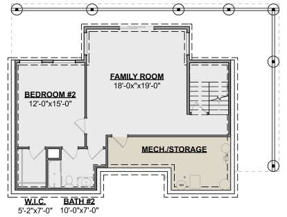 Basement for House Plan #1462-00224