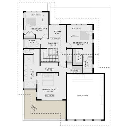 Second Floor for House Plan #5984-00062