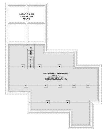 Basement for House Plan #3125-00041