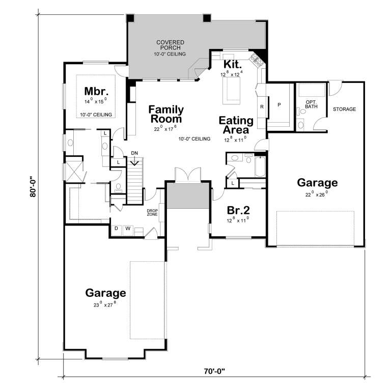House Plan House Plan #35689 Drawing 1