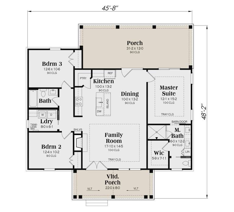 House Plan House Plan #35694 Drawing 1