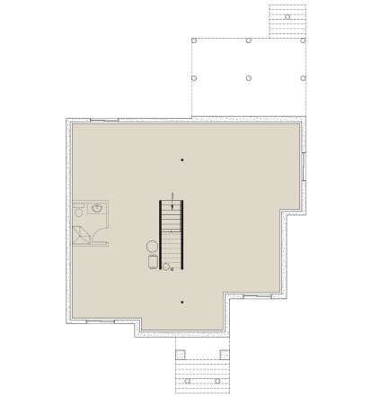 Basement for House Plan #034-01430