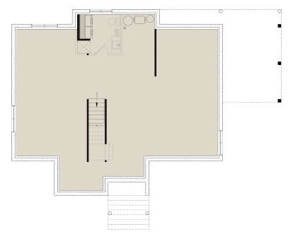 Basement for House Plan #034-01431