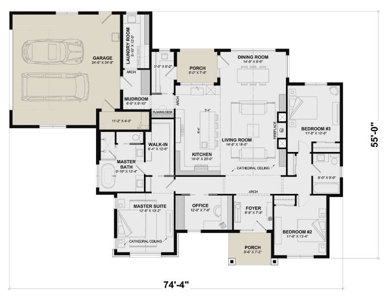 House Plan House Plan #35699 Drawing 1