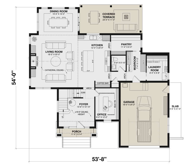 House Plan House Plan #35700 Drawing 1