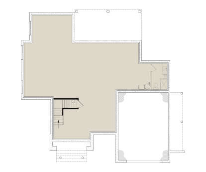 Basement for House Plan #034-01433