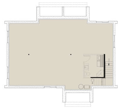 Basement for House Plan #034-01434