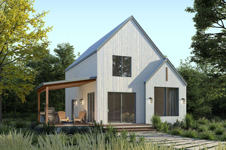 House Plan House Plan #35702 Angled Front Elevation