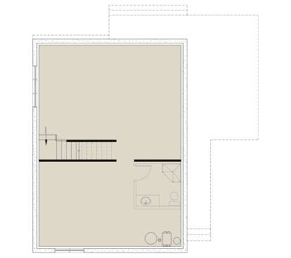Basement for House Plan #034-01435