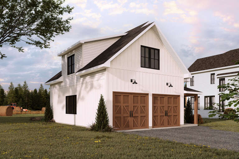 House Plan House Plan #35703 Angled Front Elevation
