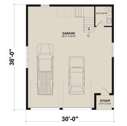 Main Floor for House Plan #034-01436