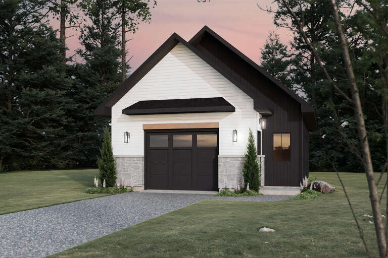 House Plan House Plan #35704 Angled Front Elevation