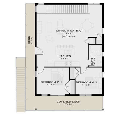 Second Floor for House Plan #5984-00063