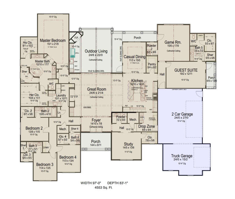 House Plan House Plan #35707 Drawing 1