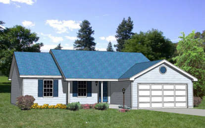 Ranch House Plan #340-00003 Elevation Photo