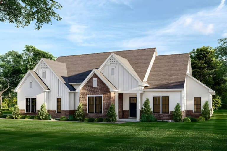 House Plan House Plan #35711 Angled Front Elevation