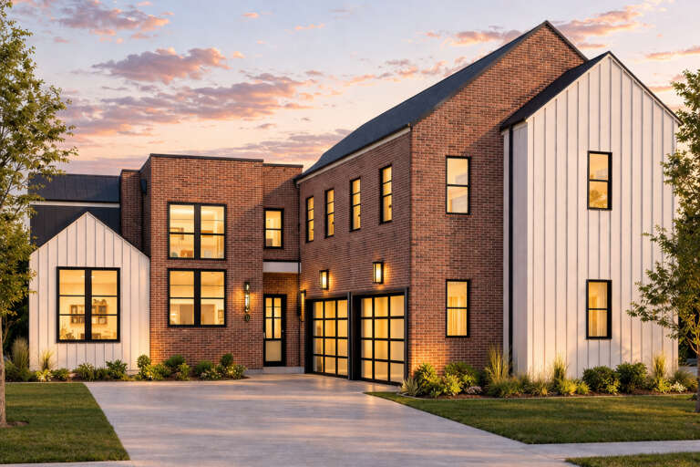 House Plan House Plan #35712 Angled Front Elevation