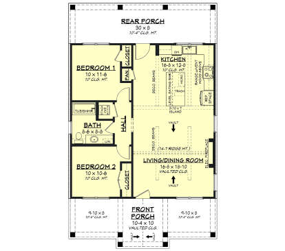 Main Floor for House Plan #041-00436