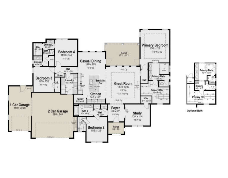 House Plan House Plan #35714 Drawing 1