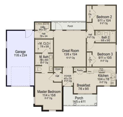 Main Floor for House Plan #8292-00033