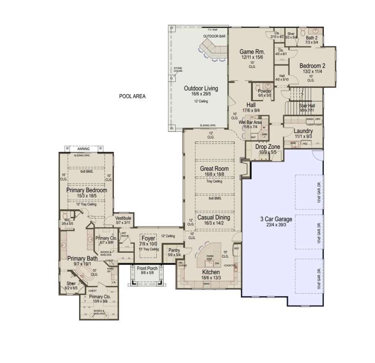 House Plan House Plan #35719 Drawing 1
