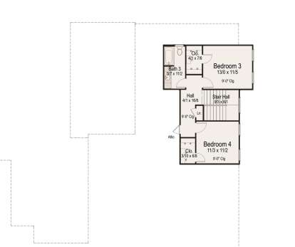 Second Floor for House Plan #8292-00034